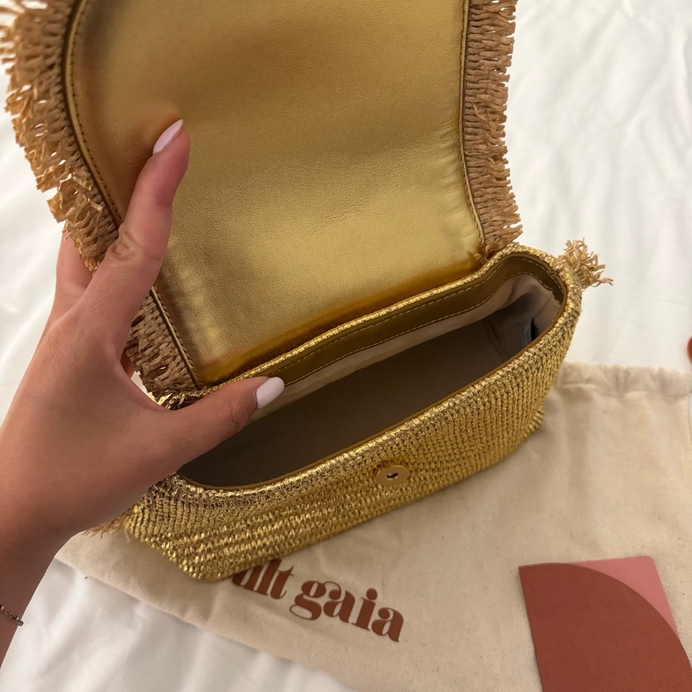 cult gaia Mini Ozzy Top Handle Bag - Gold - Picture 5 of 5